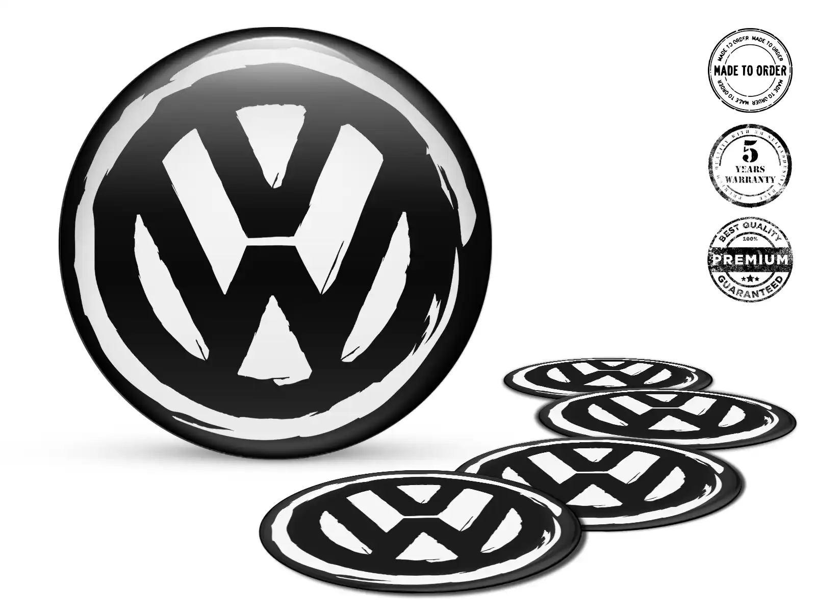 VW Pegatinas de Rueda Estilo Mejora Cúpula Epoxi